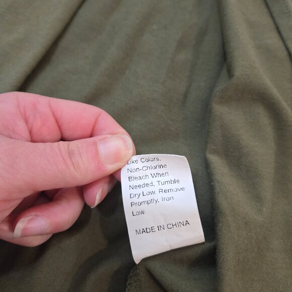 Shein Women's Green Tank Dress w/Slit & Adjustable Straps Size 4XL - Picture 5 of 8